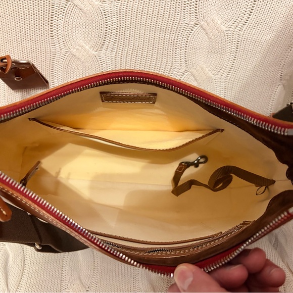 Dooney & Bourke Chestnut Toscana Florentine Leather Shoulder Bag - Picture 8 of 12